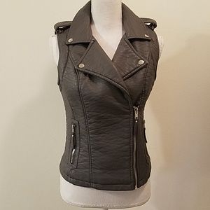 NWOT Blanc Noir Vegan leather vest